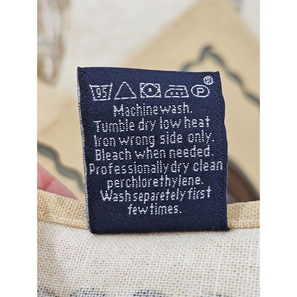 Beauville Horse Stirrups Bridal‎ Patterned Cotton Linen Hand Tea Towel 19x32 EUC - Picture 6 of 6